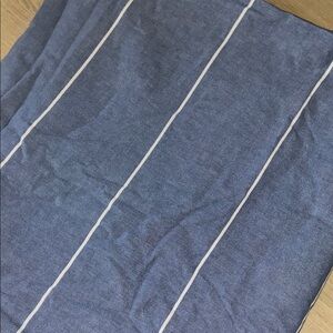 Pottery Barn Kids blue striped TWIN duvet